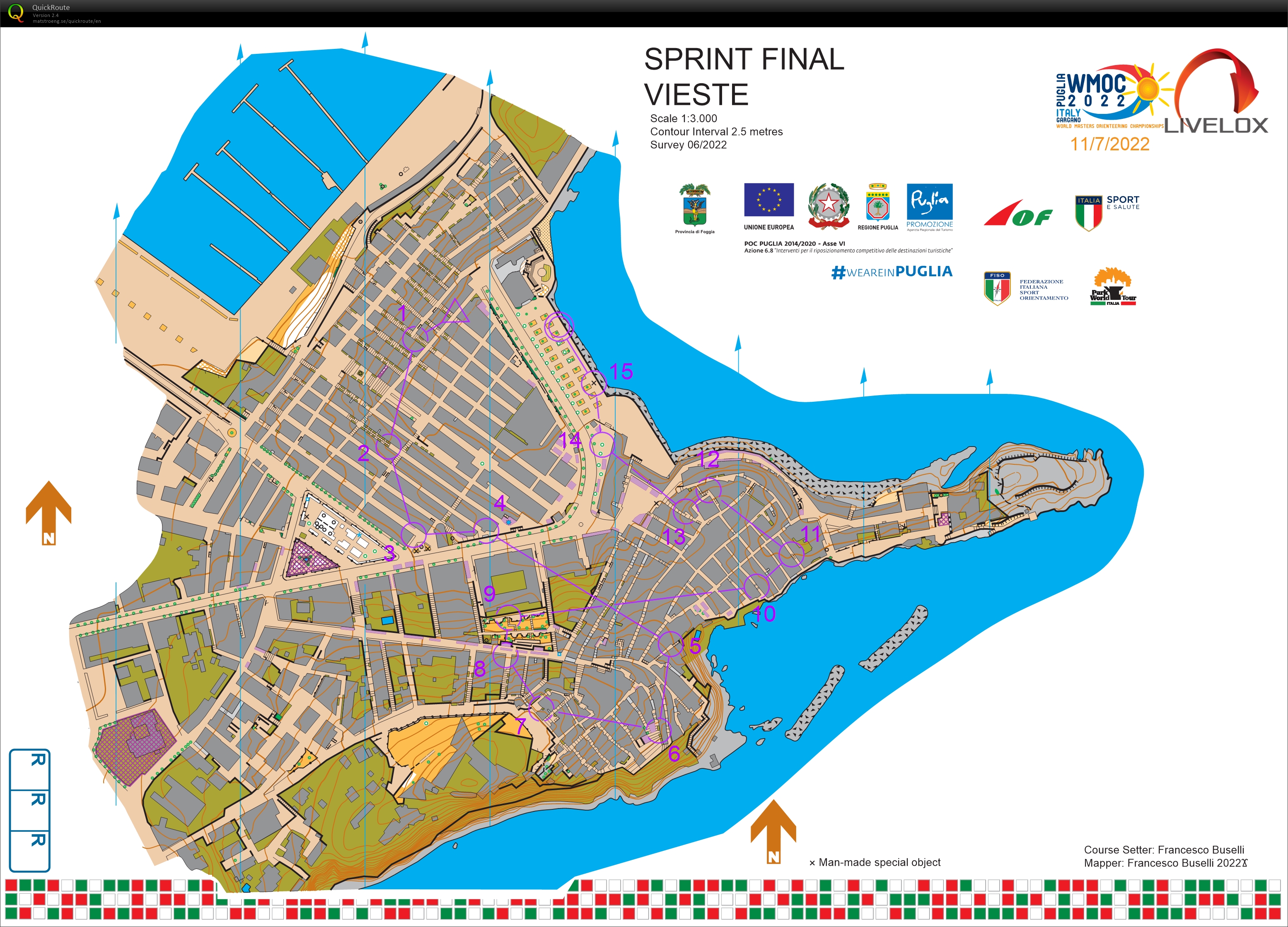 WMOC, Vieste, Italia, Sprintfinale M60-C (11-07-2022)