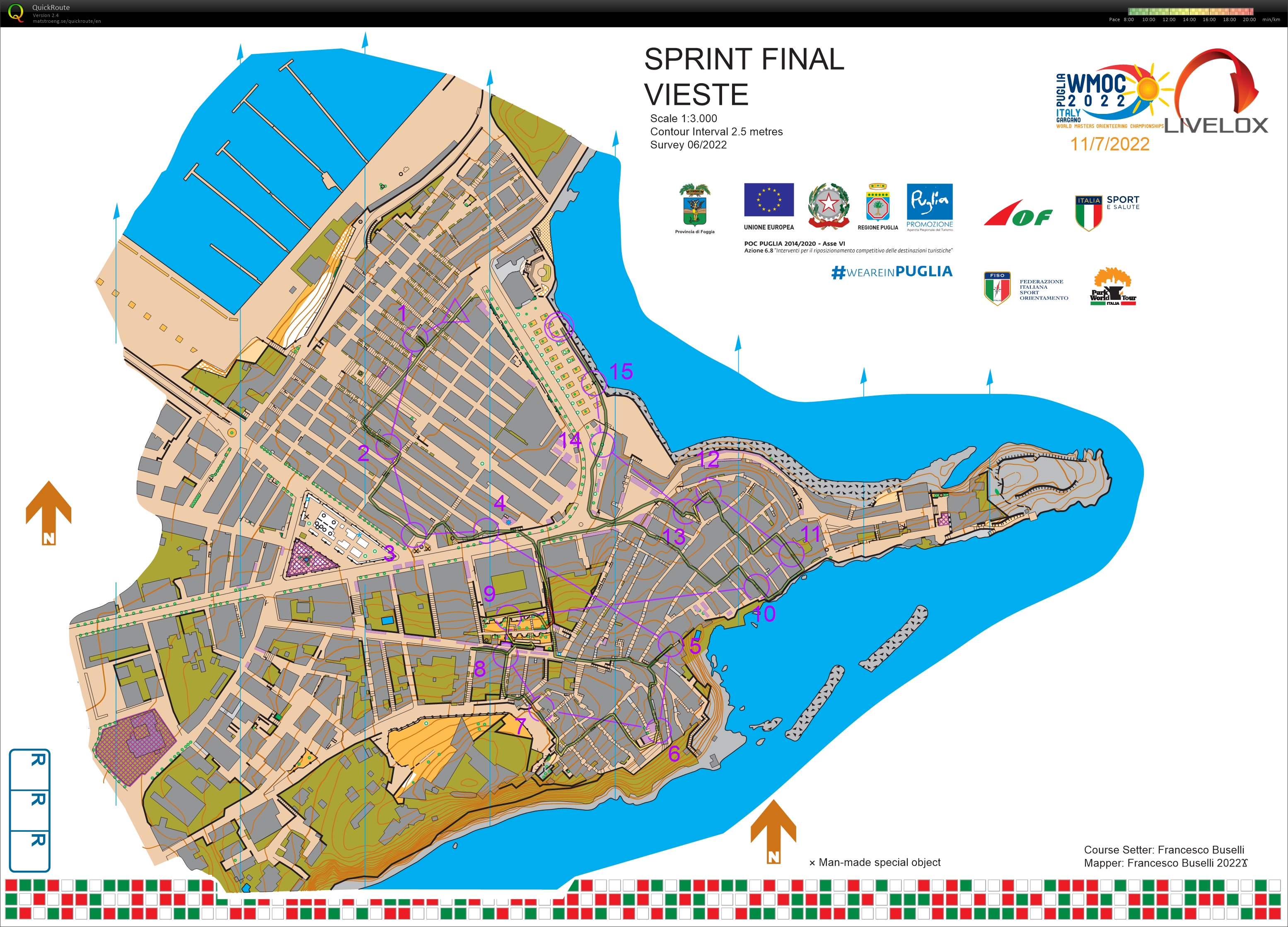 WMOC, Vieste, Italia, Sprintfinale M60-C (11.07.2022)