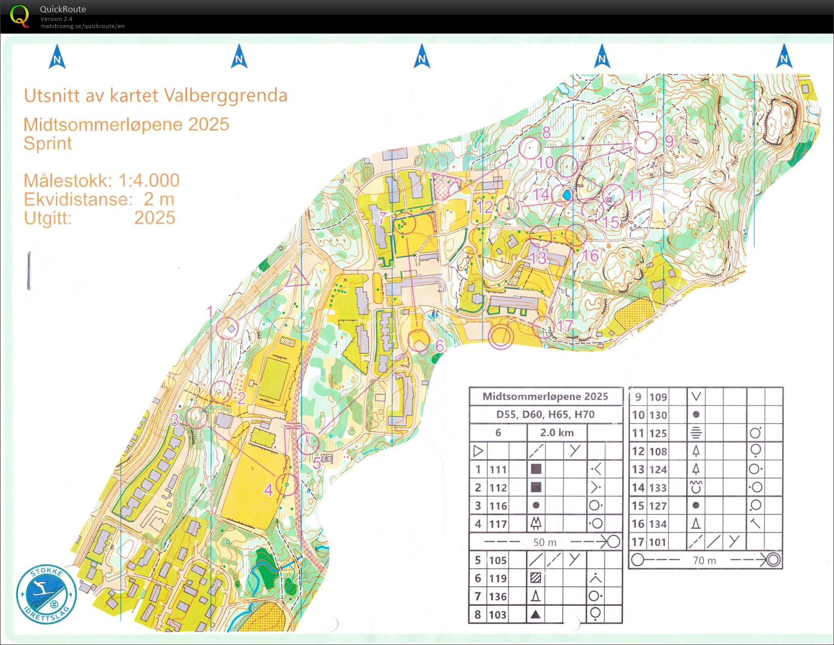 Midtsommersprinten, Stokke, H65- (14.06.2025)