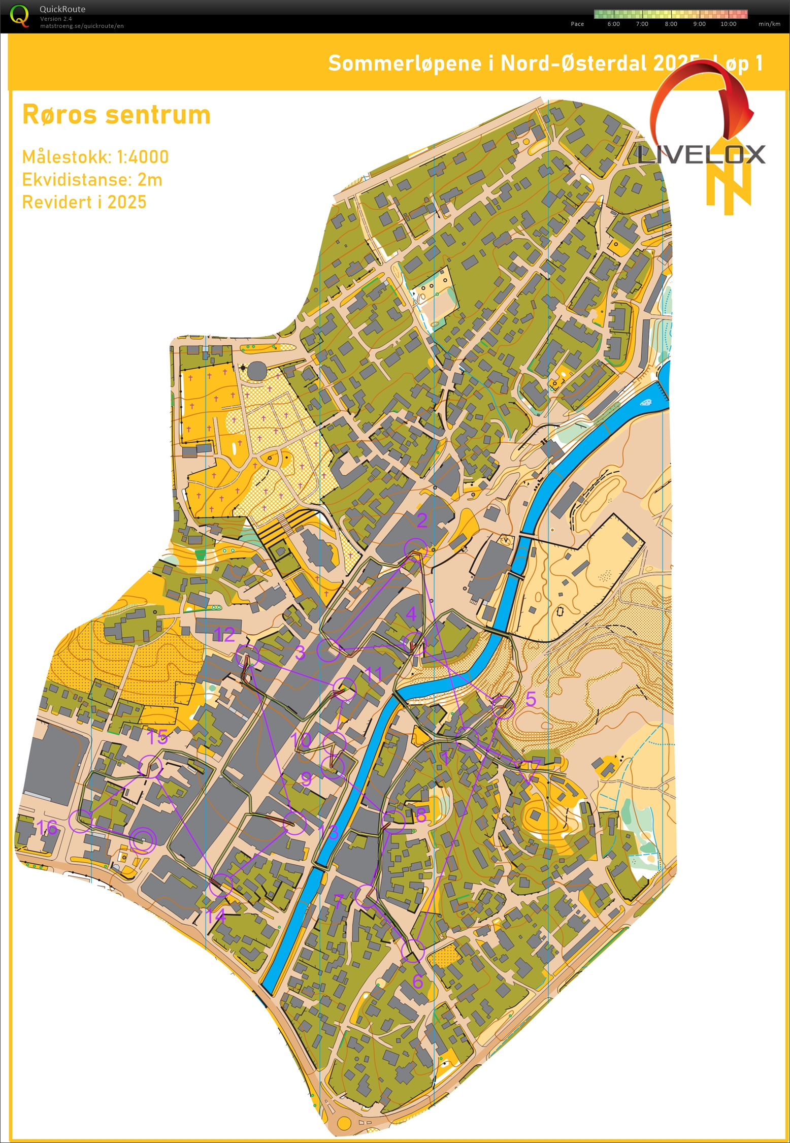 Sommerløpene i Nord-Østerdal, løp 1, sprint, Røros, H65- (27.06.2025)